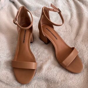Amazon Essentials Tan Block Heel Heels